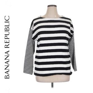 Banana Republic Women's Striped Long Sleeve Top